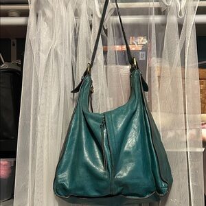 Teal Hobo Leather Women's Bag